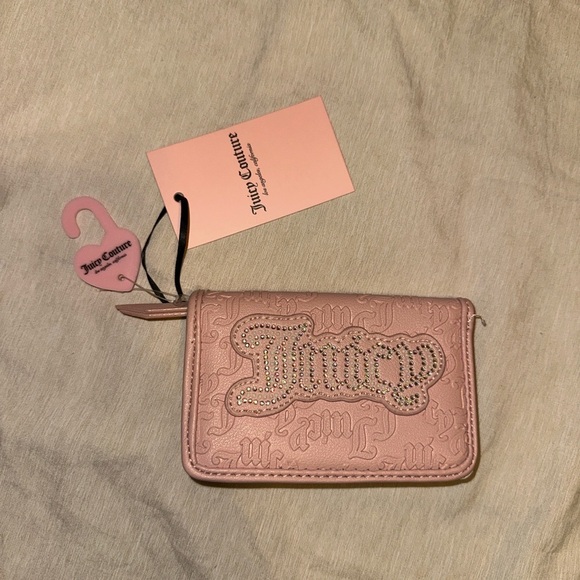 Juicy Couture Handbags - Juicy Couture Blush Pink Embossed Wallet
